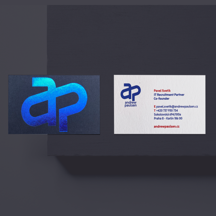 STRUCTURED PAPER // BLUE FOIL EMBOSSING